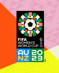 <p>　サッカーの２０２３年女子Ｗ杯の公式エンブレム（国際サッカー連盟提供）</p>