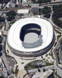 <p>　東京五輪・パラリンピックのメインスタジアムとなった国立競技場＝７月</p>