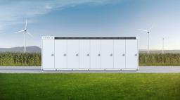 <p>　テスラの大型蓄電設備のイメージ（テスラモーターズジャパン提供）</p>