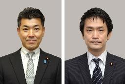 <p>　泉健太氏（左）、小川淳也氏</p>