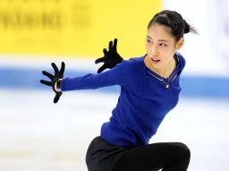 <p>　公式練習で調整する三原舞依＝トリノ（共同）</p>