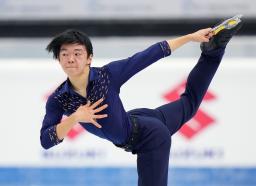 <p>　男子ＳＰで７位の鍵山優真＝トリノ（共同）</p>