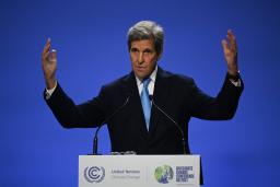 <p>　１０日、ＣＯＰ２６で話すケリー米大統領特使＝英グラスゴー（ゲッティ＝共同）</p>