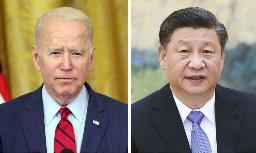 <p>　左からバイデン米大統領（ゲッティ＝共同）、中国の習近平国家主席（新華社＝共同）</p>