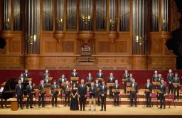<p>　台湾の李登輝元総統をしのび開かれた男声合唱団の音楽会＝１５日、台北（李登輝基金会提供・共同）</p>