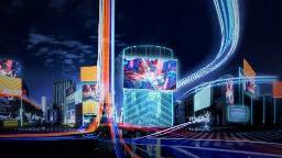 <p>　仮想空間の「バーチャル渋谷」を演出したイメージ（ＫＤＤＩ提供）</p>