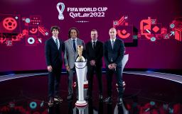 <p>　２６日、スイスのチューリヒで行われた大陸間プレーオフの組み合わせ抽選会（ゲッティ＝共同）</p>