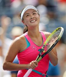 <p>　中国の女子プロテニス選手、彭帥さん＝２０１４年９月、ニューヨーク（ＵＳＡトゥデー・ロイター＝共同）</p>