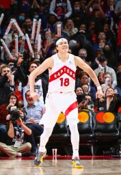 <p>　グリズリーズ戦に途中出場し、１１得点、６リバウンドだったラプターズの渡辺＝トロント（ＮＢＡＥ提供・ゲッティ＝共同）</p>