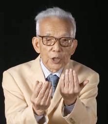 <p>　オンラインで受賞記念講演をする真鍋淑郎・米プリンストン大上席研究員（ノーベル財団のホームページから）</p>