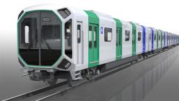 <p>　新型車両「４００系」の外装イメージ画像（大阪メトロ提供）</p>