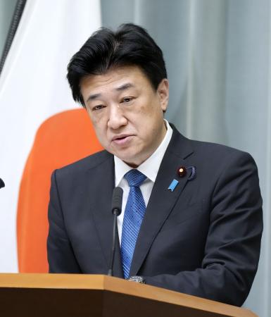 <p>　記者会見する木原官房長官＝１１日午前、首相官邸</p>