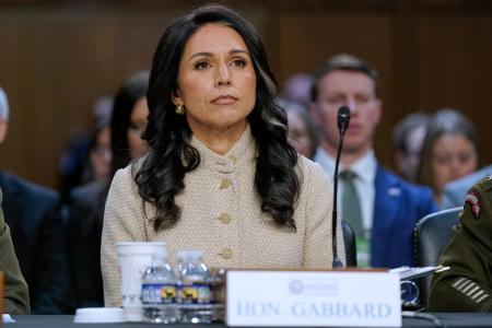 <p>　米上院情報特別委員会の公聴会に出席するギャバード国家情報長官＝３月１８日、ワシントン（ＡＰ＝共同）</p>