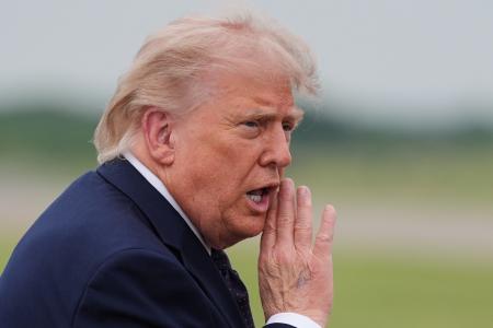 <p>　トランプ米大統領＝２２日、ニュージャージー州モリスタウン（ＡＰ＝共同）</p>