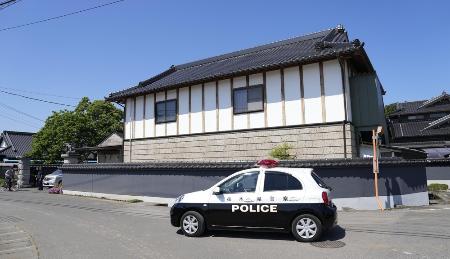 <p>　栃木県上三川町で起きた強盗殺人事件現場の住宅</p>