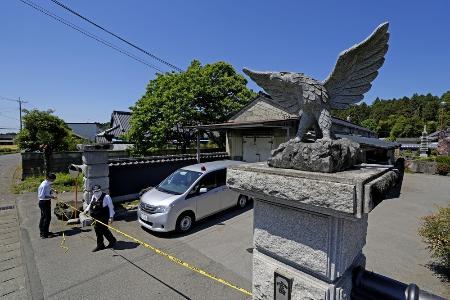 <p>　強盗殺人事件現場の住宅＝１７日、栃木県上三川町</p>