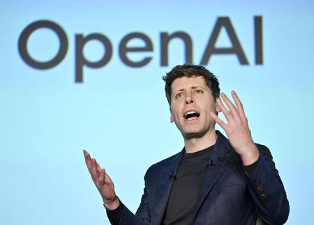 <p>　企業向けイベントに登壇した米オープンＡＩのサム・アルトマンＣＥＯ＝２０２５年２月３日、東京都内</p>