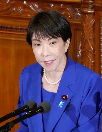 <p>　衆院本会議で答弁する高市首相＝３日午後</p>