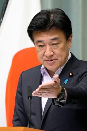<p>　記者会見する木原官房長官＝９日午後、首相官邸</p>