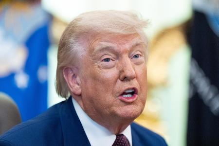 <p>　３日、米ホワイトハウスで話すトランプ大統領（ＡＰ＝共同）</p>