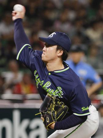 <p>　ソフトバンク戦に先発したヤクルト・吉村＝みずほペイペイドーム</p>