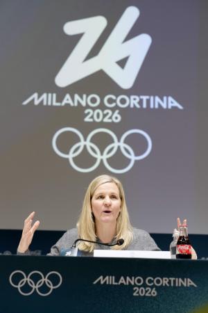<p>　ＩＯＣのコベントリー会長＝２月、イタリア・ミラノ（共同）</p>