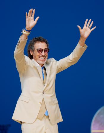 <p>　東京・大井競馬場でのイベントに参加したサッカー元日本代表のラモス瑠偉さん＝１日</p>