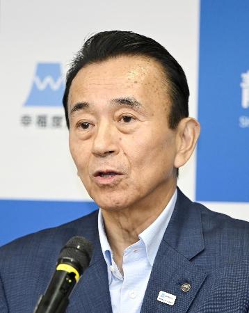 <p>　静岡県の鈴木康友知事</p>