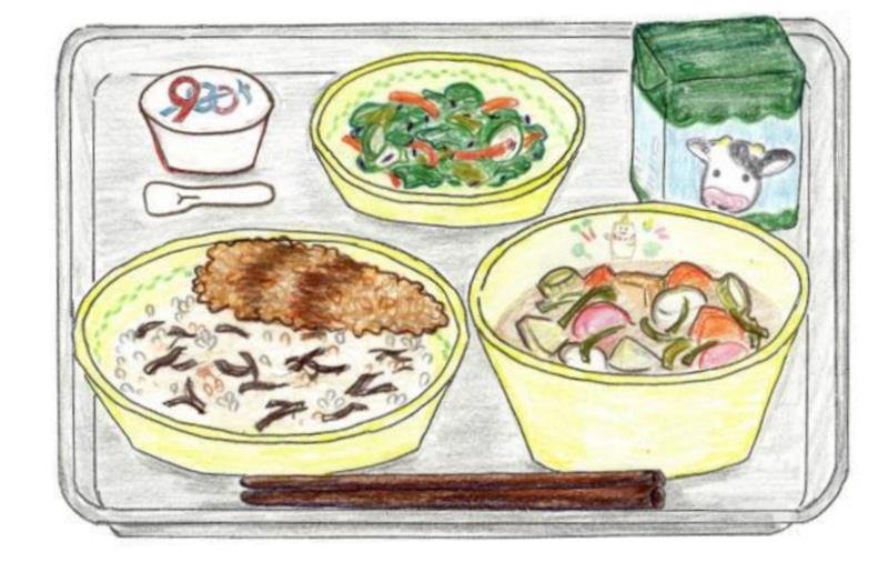 千葉開府900年記念給食イメージ(千葉市教育委員会提供)