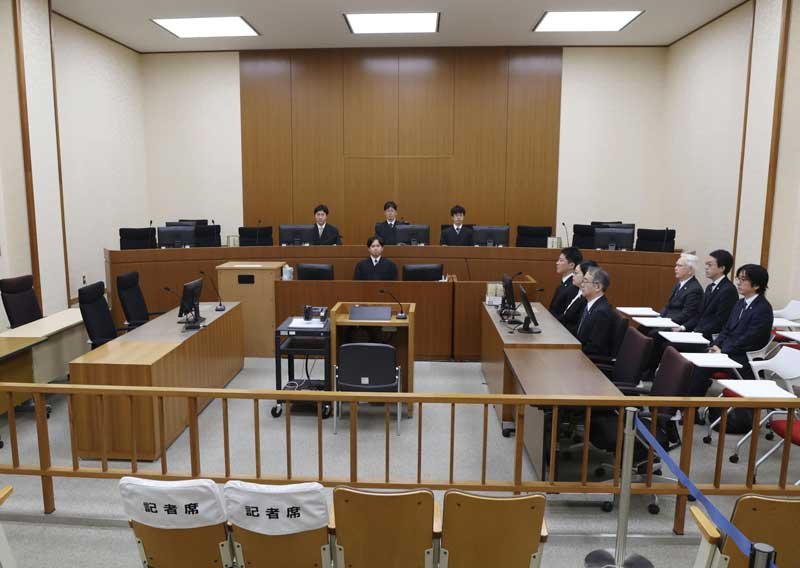 桂田精一被告の判決公判が行われた釧路地裁の法廷=17日午前(代表撮影)