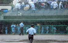 雨天で全試合順延　我孫子―成田再戦へ　第１０４回全国高校野球　千葉大会　第７日