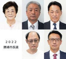 【速報】勝浦市長選が告示　５新人が名乗り　８月２８日投開票