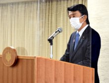 「国民の信頼が不可欠」　斎藤新法相、職員に訓示