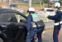 新学期、通学路で一斉取り締まり　２１年に５人死傷の飲酒事故の八街など　子どもの安全確保へ目光らせ