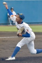 １４５キロ２年生右腕　中央学院の颯佐　第７６回春季千葉県高校野球大会　第１日