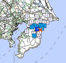 【地震速報】千葉県で強い揺れ、最大震度３　県北東部震源