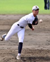 エースで４番「重圧あった」　市川南・宮本　第１０６回全国高校野球　千葉大会　第５日