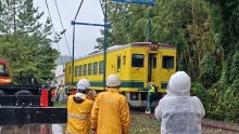【動画あり】いすみ鉄道、脱線車両の移動開始　