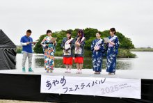 ミスあやめら「祭り」ＰＲ　２会場の魅力、フェスで紹介　香取