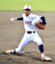 直前のけが乗り越え力投　安房拓心　鈴木聖　第１０７回全国高校野球　千葉大会　第３日