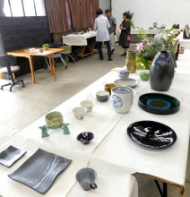 個性光る陶芸１２３点　市原のサークル「呂久ろ」作品展　１５日まで