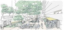 中央公園プロムナード再編　緑基調「ひと中心」空間へ　 車道の縮小、歩道拡幅　千葉市ビジョン策定  