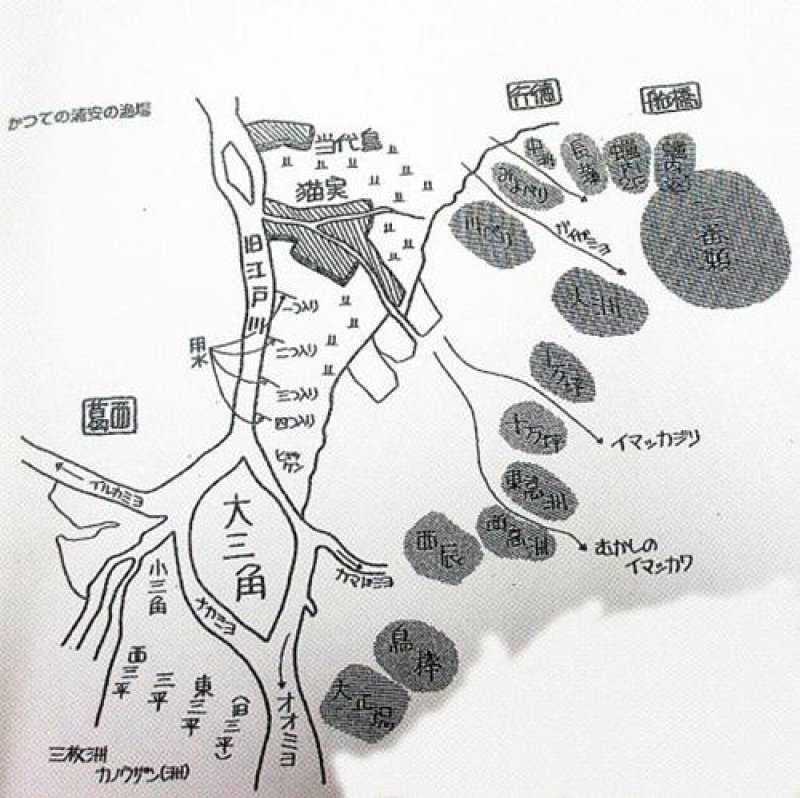 かつての浦安の漁場
