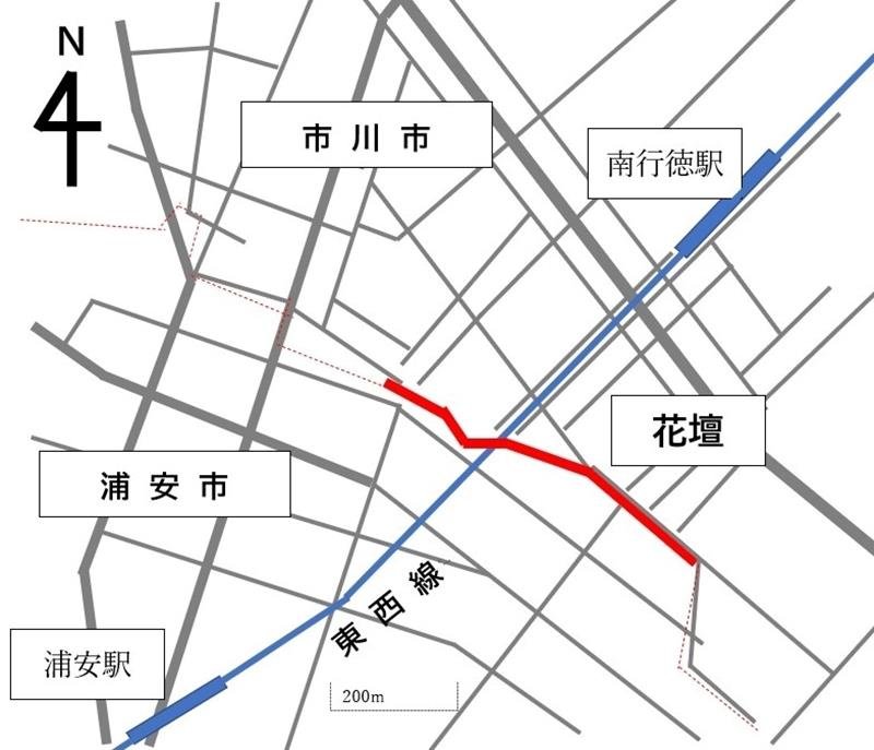 なぜ？市境ふさぐ花壇　「反対側出られず不便」　抜け道防ぐメリットも　浦安・市川　【ちば特　千葉日報特報部】
