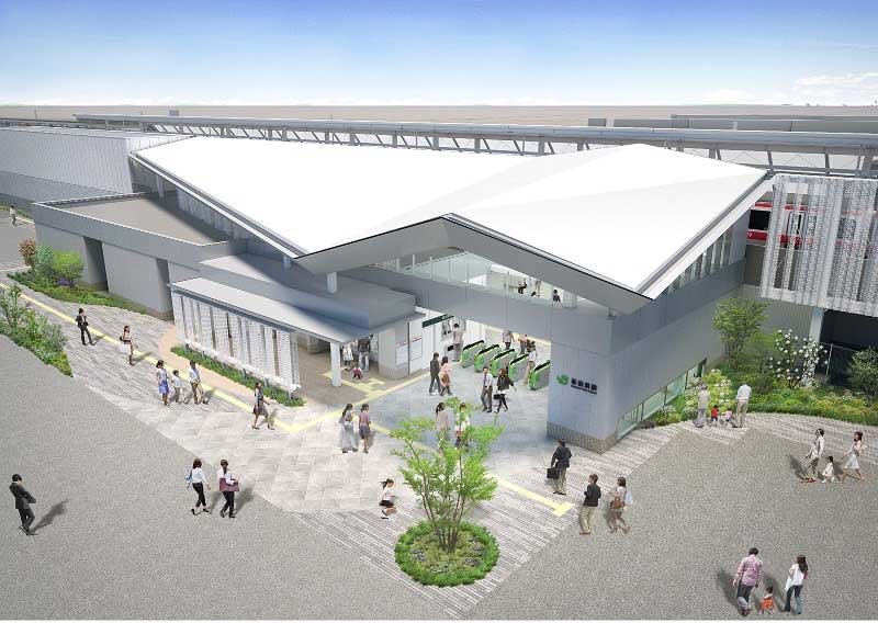 「幕張新駅」のイメージ図（ＪＲ東日本千葉支社提供）