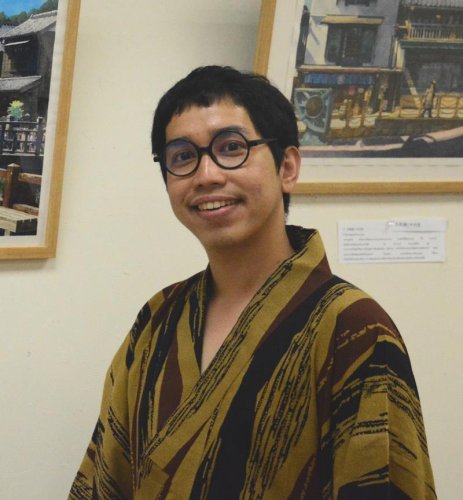 北総の風景や人哀愁深く　香取で水彩画展　タイ人アーティスト「諏訪大神」など２０点