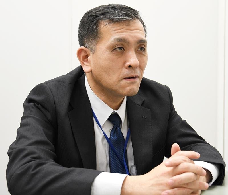 飲酒運転根絶へ「気を緩めず摘発に全力を尽くす」と話す米山警部
