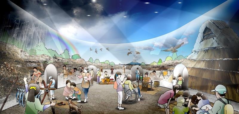 没入型展示「縄文体験空間」のイメージ（千葉市教委提供）