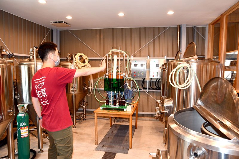 小江戸佐原ビール　誕生に「乾杯」　伊能忠次郎商店　地元産ホップ使用
