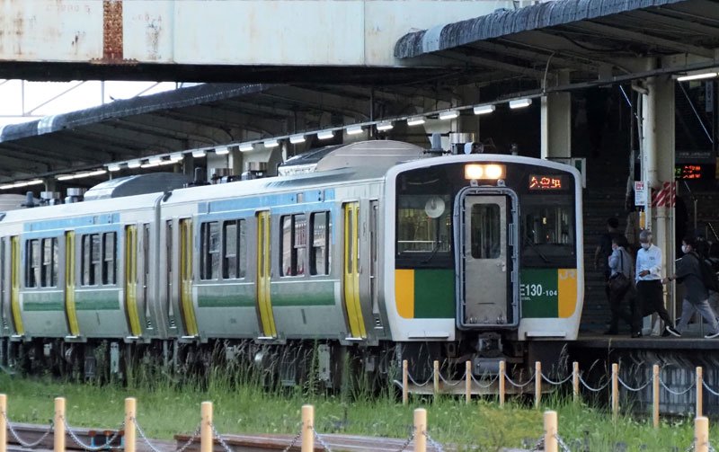 久留里線の車両＝２８日、木更津市